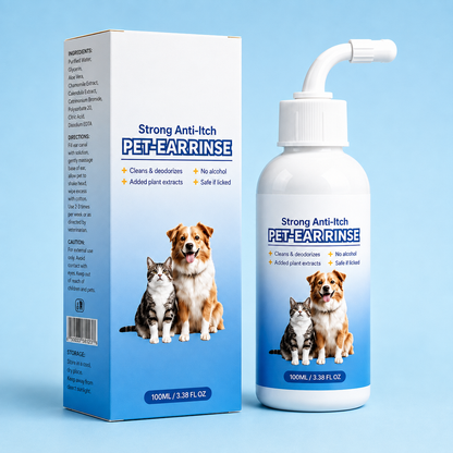 Envoom Pet Ear Cleaner | Gentle Ear Wash for Dogs & Cats